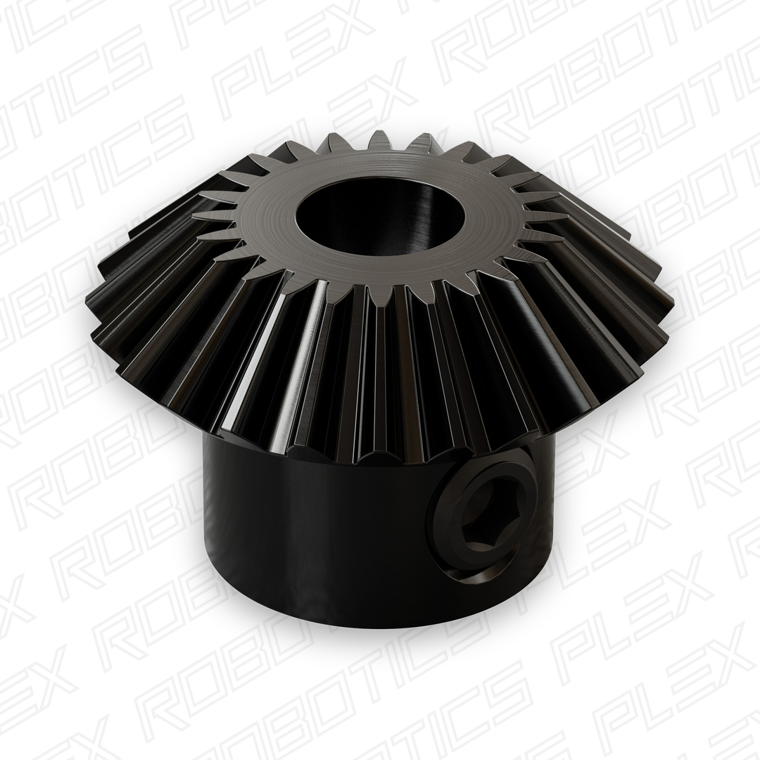 2317 Series MOD 0.8 Steel Miter Gear (Set-Screw, 6mm Round Bore, 24 Tooth)
