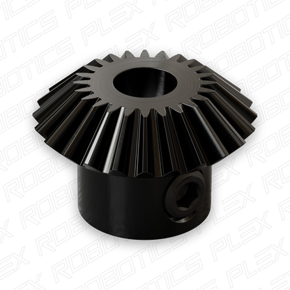 2317 Series MOD 0.8 Steel Miter Gear (Set-Screw, 6mm Round Bore, 24 Tooth)