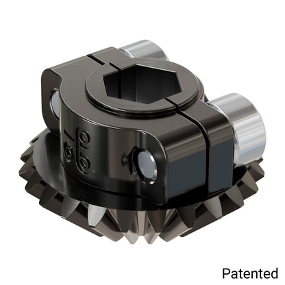 Clamping Steel Miter Gear (8mm REX™ Bore, 24 Tooth, MOD 1)