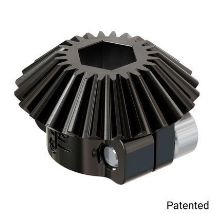 Clamping Steel Miter Gear (8mm REX™ Bore, 24 Tooth, MOD 1)
