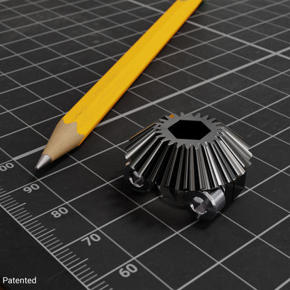 Clamping Steel Miter Gear (8mm REX™ Bore, 24 Tooth, MOD 1)