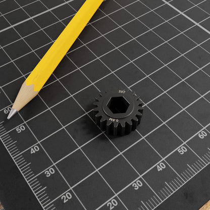 Slip-Fit Steel Pinion Gear (8mm REX® Bore, MOD 0.8, 20T)