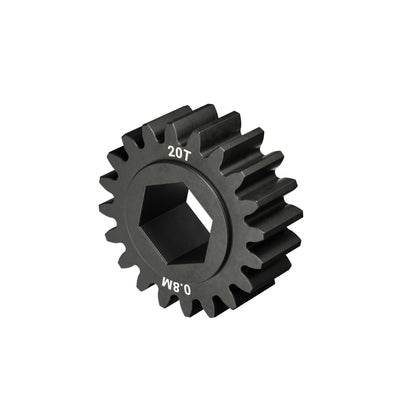 Slip-Fit Steel Pinion Gear (8mm REX® Bore, MOD 0.8, 20T)
