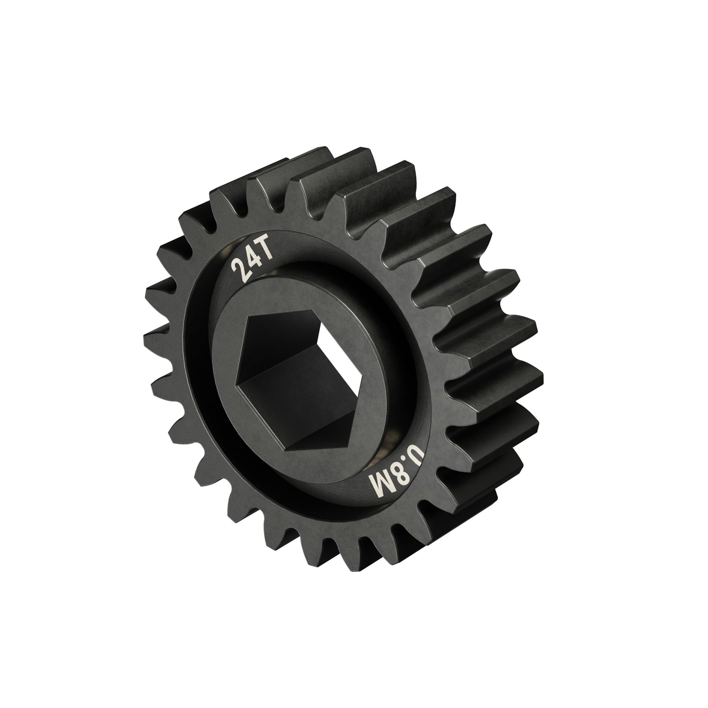 Slip-Fit Steel Pinion Gear (8mm REX® Bore, MOD 0.8, 24T)