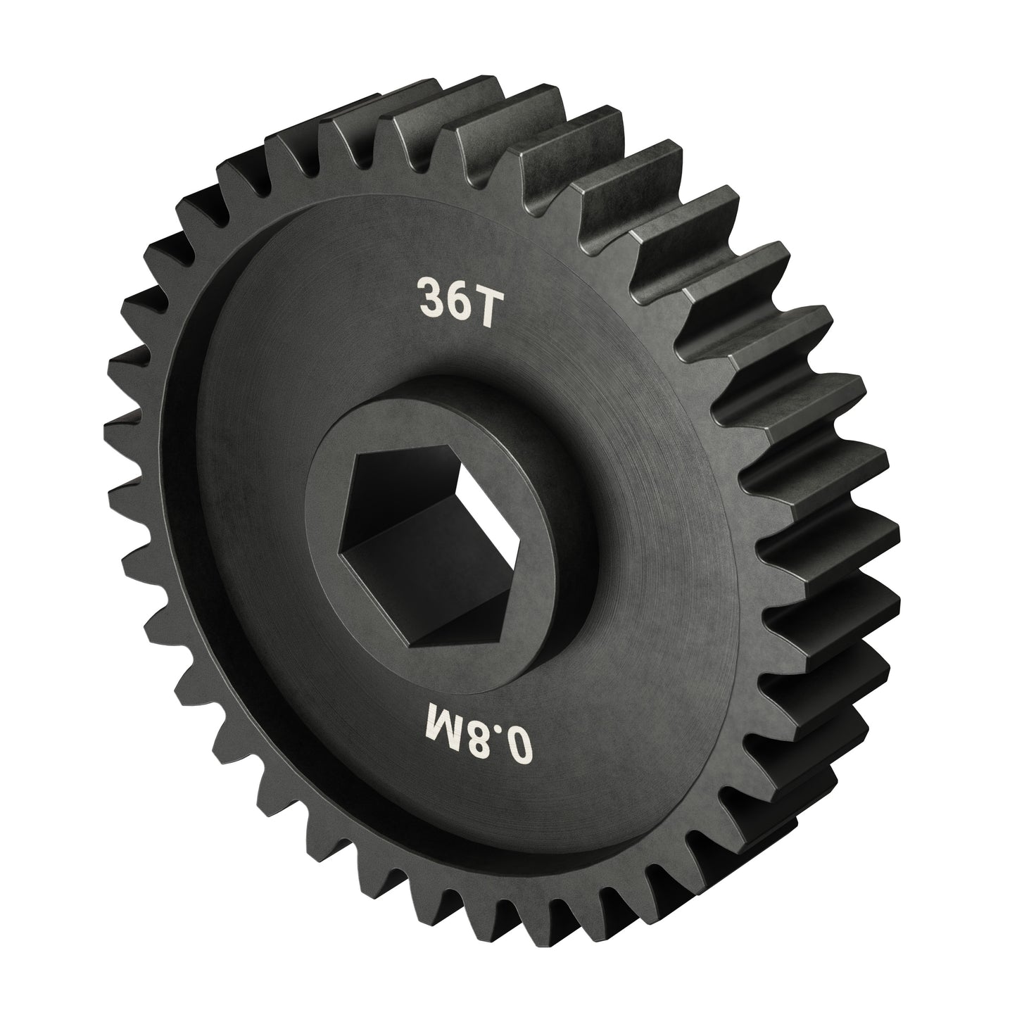 Slip-Fit Steel Pinion Gear (8mm REX® Bore, MOD 0.8, 36T)