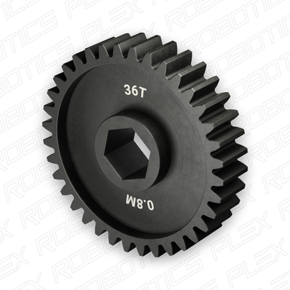 Slip-Fit Steel Pinion Gear (8mm REX® Bore, MOD 0.8, 36T)