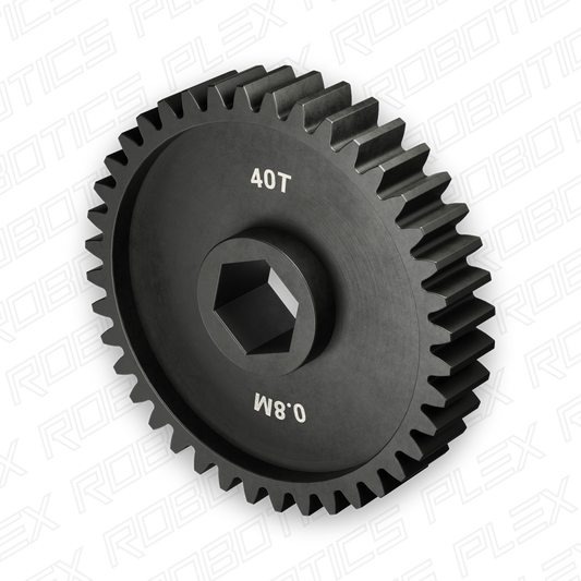 Slip-Fit Steel Pinion Gear (8mm REX® Bore, MOD 0.8, 40T)