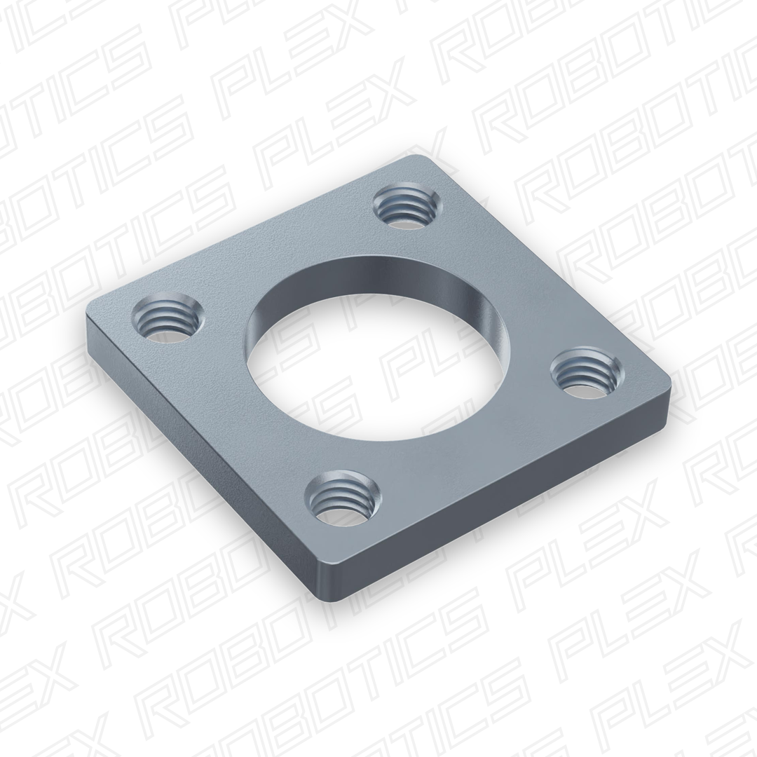 16mm Square Pattern Steel Threaded Plate - 2 Pack