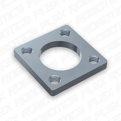 16mm Square Pattern Steel Threaded Plate - 2 Pack