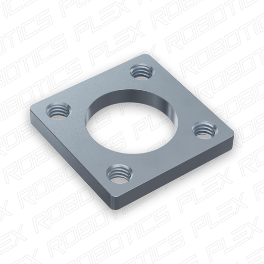 16mm Square Pattern Steel Threaded Plate - 2 Pack