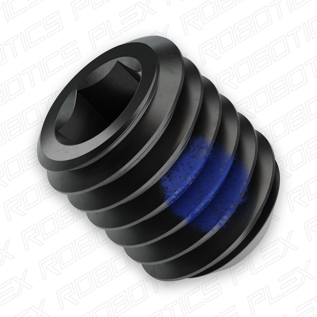 2806 Series Black Oxide Steel Cup-Point Set-Screw (M5 x 0.8mm, 6mm Length) - 25 Pack