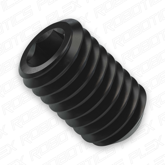 2806 Series Black Oxide Steel Cup-Point Set-Screw (M5 x 0.8mm, 8mm Length) - 25 Pack