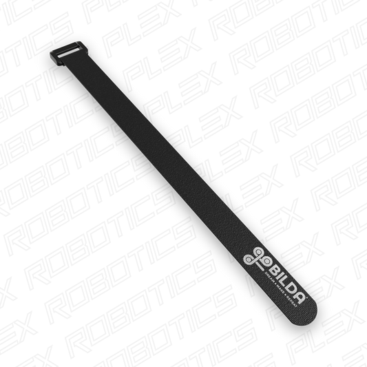 goBILDA® Hook & Loop Cinch-Strap (20mm Width x 250mm Length) - 4 Pack