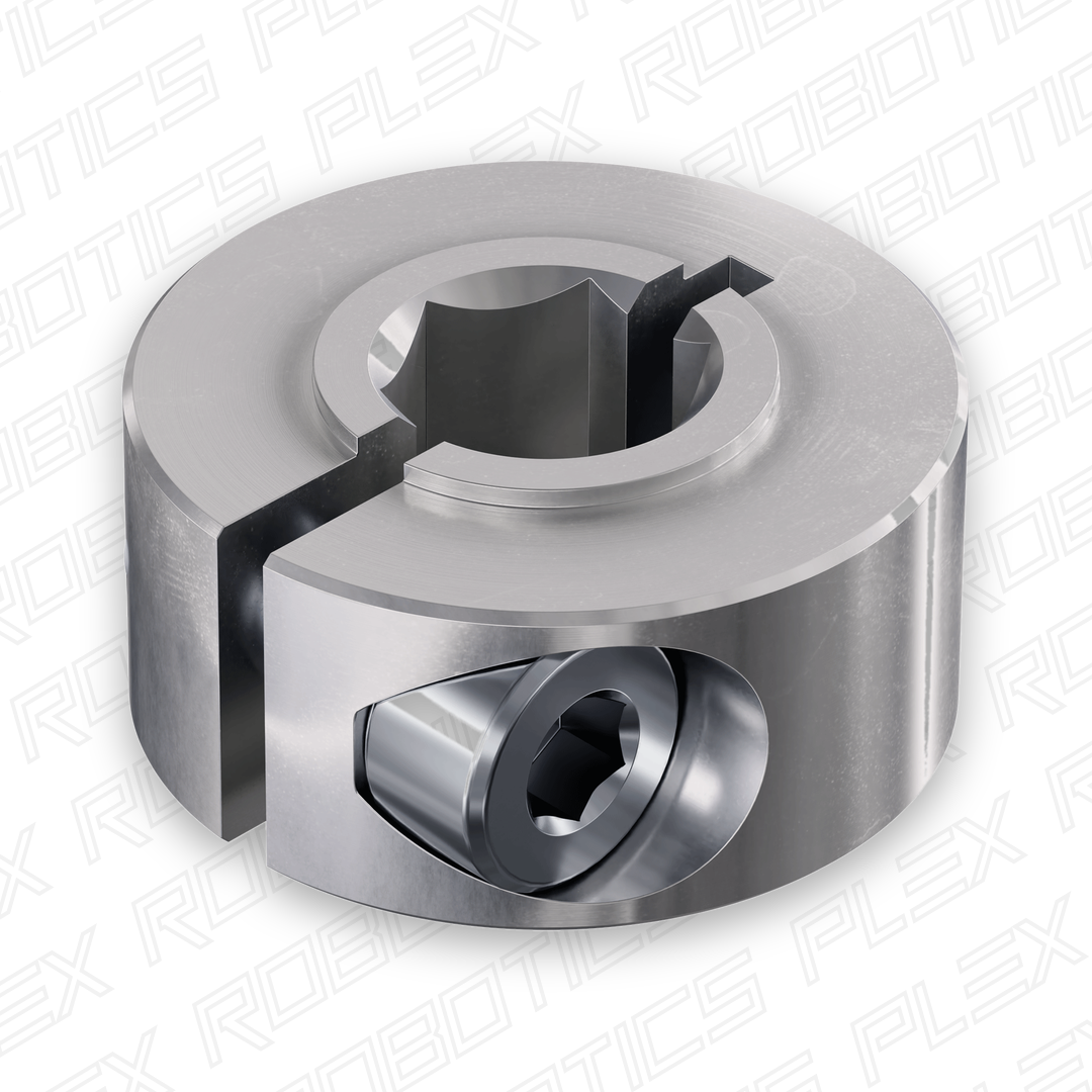 2910 Series Aluminum Clamping Collar (8mm REX™ ID x 20mm OD, 9mm Length)