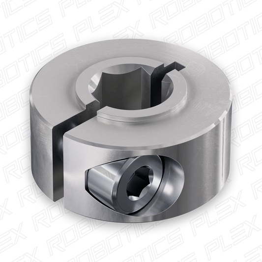 2910 Series Aluminum Clamping Collar (8mm REX™ ID x 20mm OD, 9mm Length)