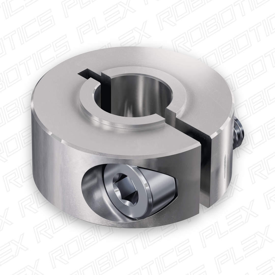 2910 Series Aluminum Clamping Collar (8mm ID x 21mm OD, 9mm Length)