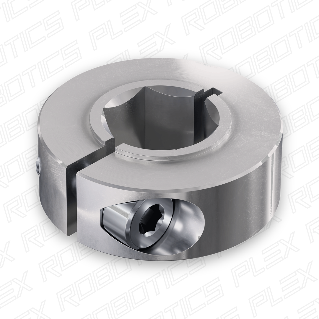 2910 Series Aluminum Clamping Collar (12mm REX™ ID x 26mm OD, 10mm Length)