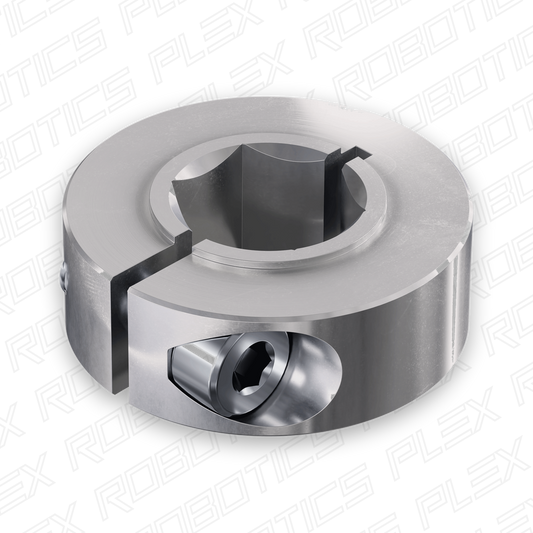2910 Series Aluminum Clamping Collar (12mm REX™ ID x 26mm OD, 10mm Length)
