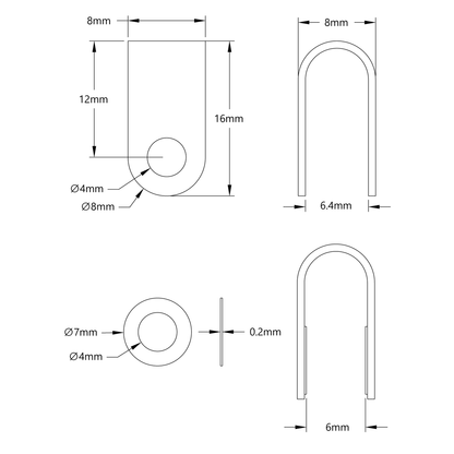 V-Groove Bearing Shield (2-1) - 2 Pack