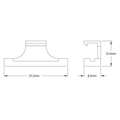 Servo Connector Clip (Yellow) - 6 Pack
