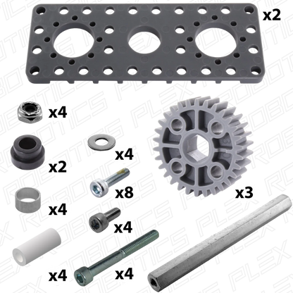 AndyMark Robits Multi Motor Pass Through Gearbox