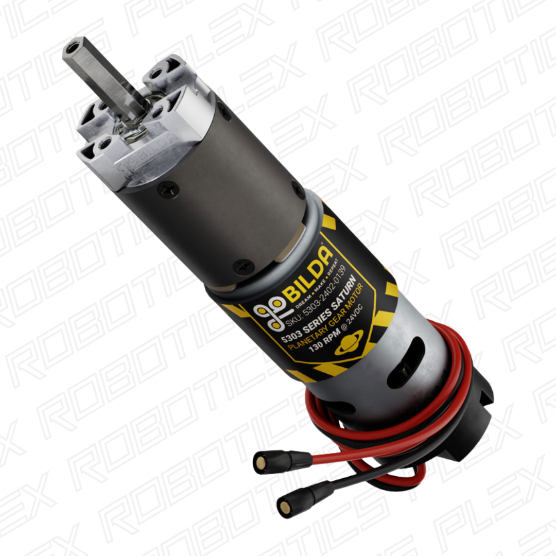 5303 Series Saturn Planetary Gear Motor (24mm Length 8mm REX™ Shaft, 3.3 - 5V Encoder)