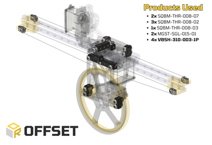 Offset Angled Mounting Block Bundle (56 pack)