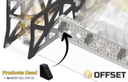 Offset Angled Mounting Block Bundle (56 pack)