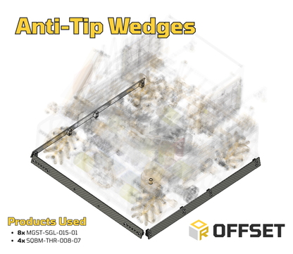 Offset Threaded Square Beam Bundle (64 pack)