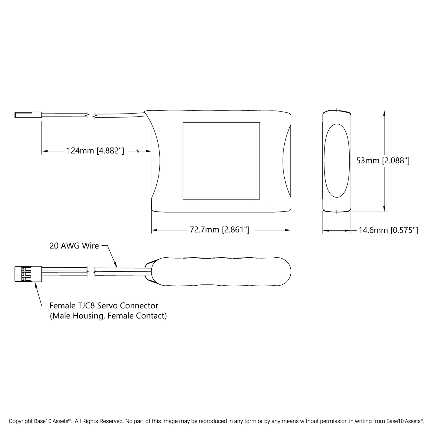 NiMH Battery (6V, 2700mAh, 2-Pos TJC8 Power Connector [MH-FC], 6-1)