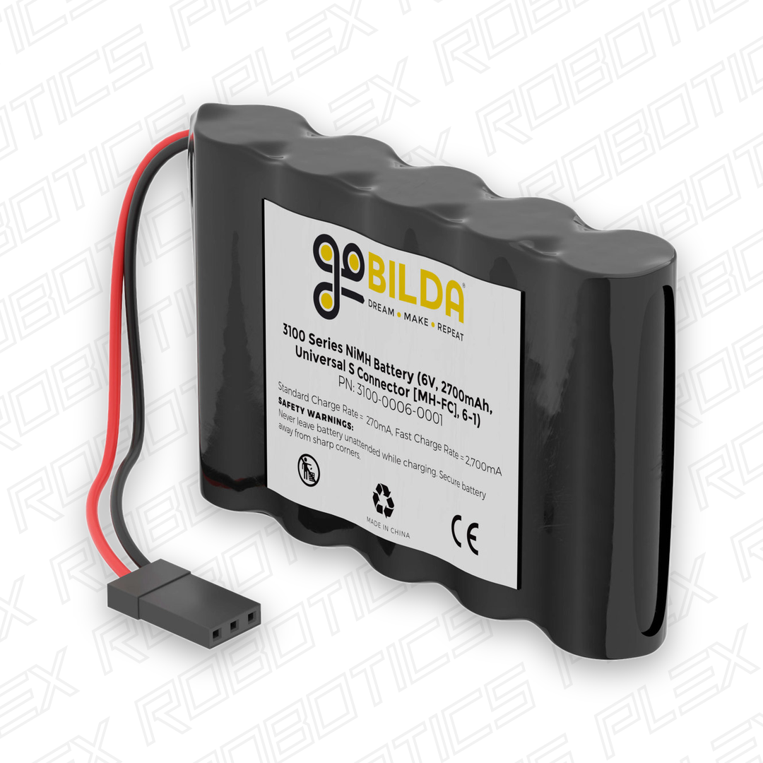 NiMH Battery (6V, 2700mAh, 2-Pos TJC8 Power Connector [MH-FC], 6-1)