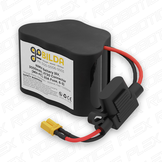 NiMH Battery (6V, 3000mAh, XT30 Connector [MH-FC], 20A Fuse, 6-3)