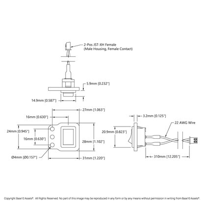 Auxiliary Switch for goBILDA® Smart Dock (with Mounting Plate)