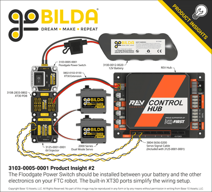 Floodgate Power Switch (XT30, Current Sensing)