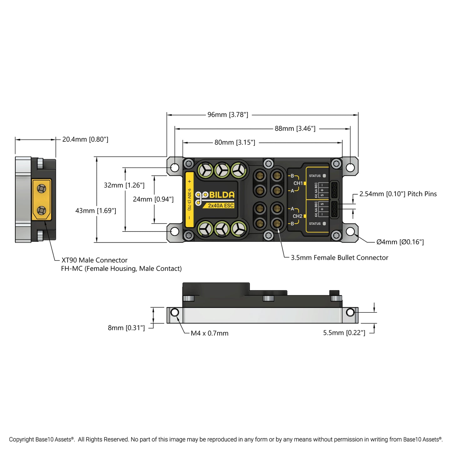 2x40A Motor Controller