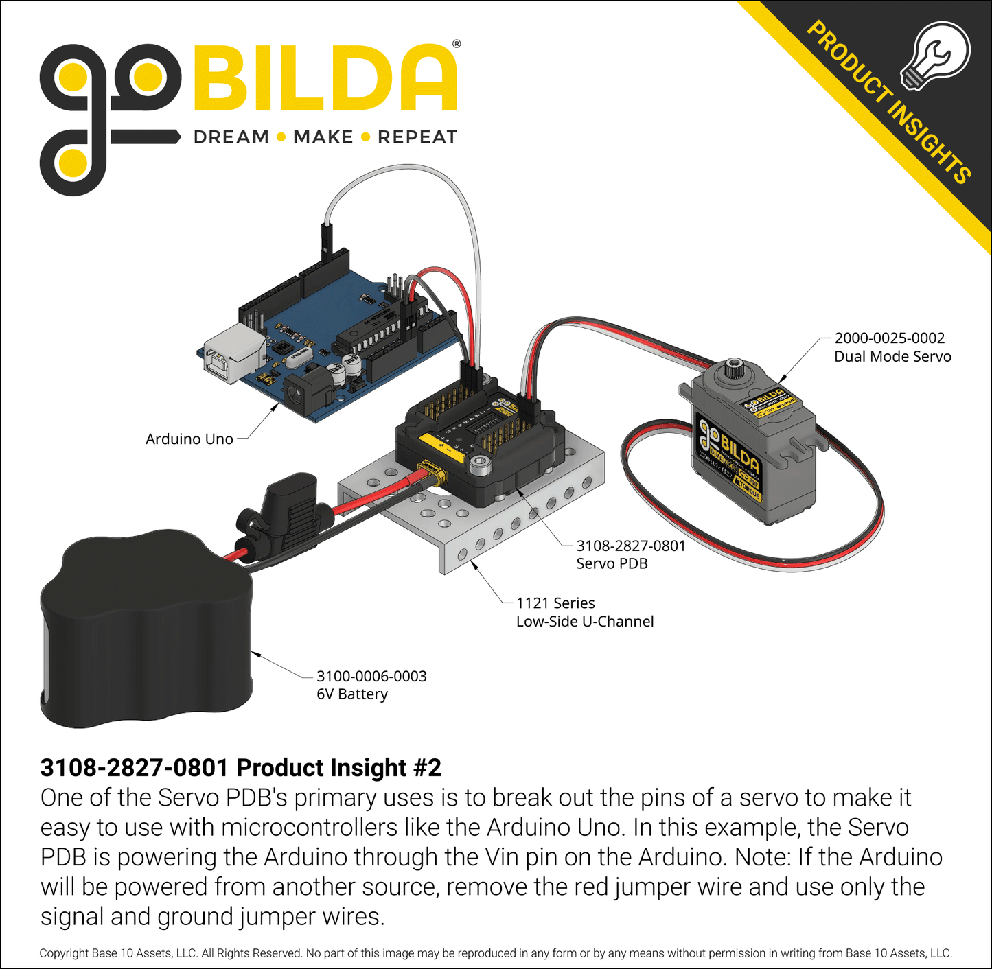 Servo Power Distribution Board (8 Channel)