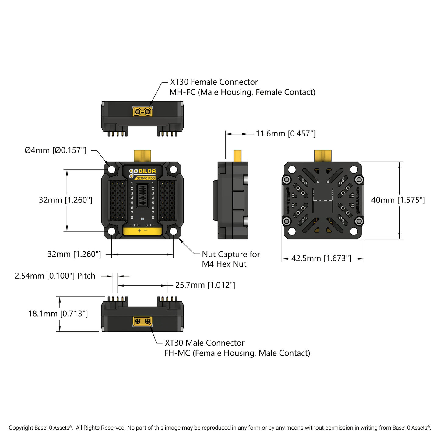 Servo Power Distribution Board (8 Channel)