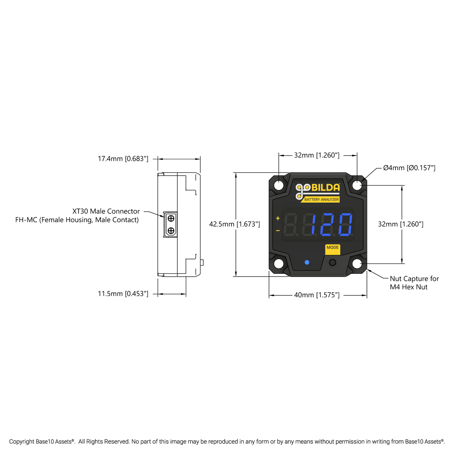 12V Battery Health Analyzer (NiMH, 3000mAh)