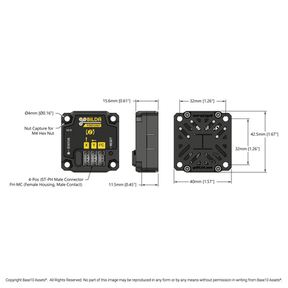 Pinpoint V2 Odometry Computer (IMU Sensor Fusion for 2 Wheel Odometry)