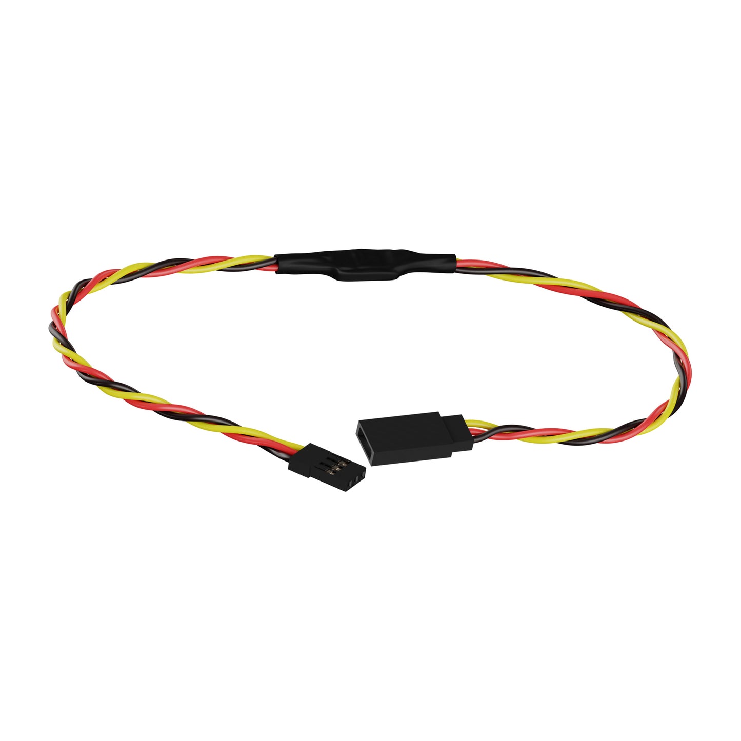 Signal-Boosting Servo Extension (3-Pos TJC8, MH-FC to FH-MC, 300mm Length)