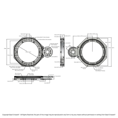 Gear-Driven Turret (2.75:1 Ratio, 105mm ID)