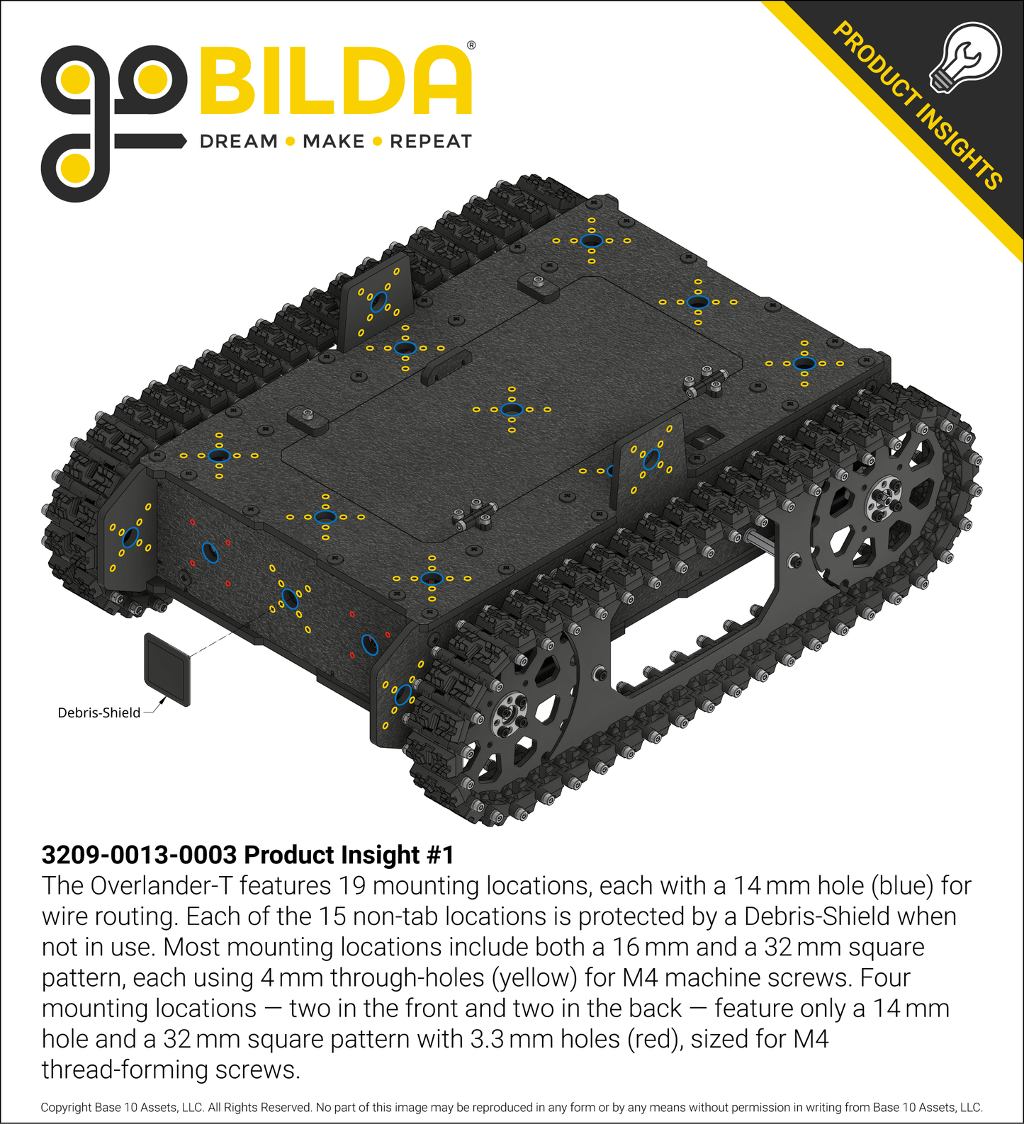 Overlander-T All-Terrain Robot Platform (25lb Payload, 3.8mph) (Without Battery & Charger)