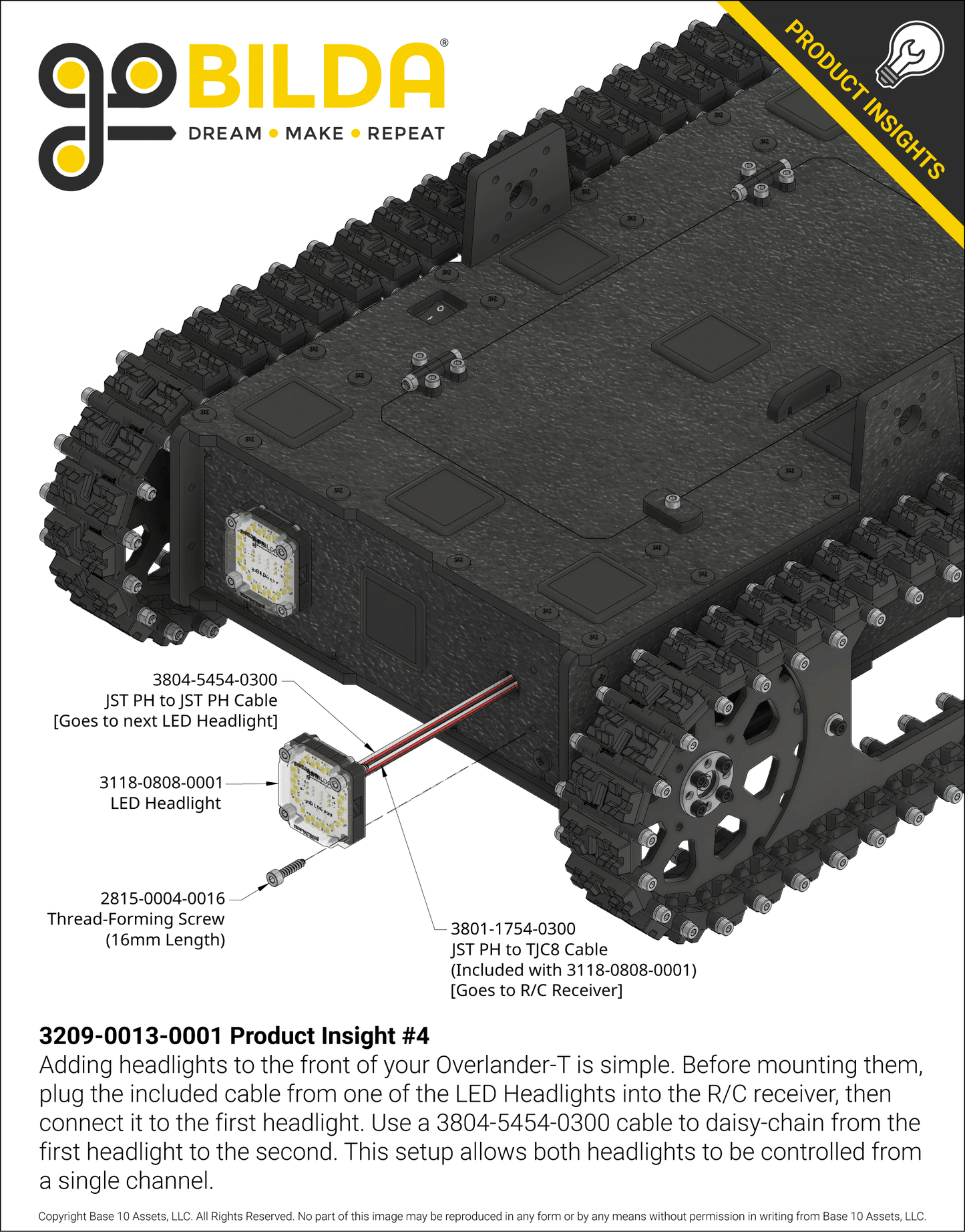 Overlander-T All-Terrain Robot Platform (25lb Payload, 3.8mph) (Without Battery & Charger)