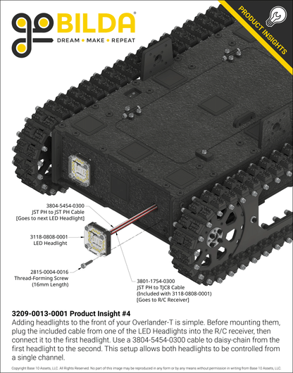 Overlander-T All-Terrain Robot Platform (25lb Payload, 3.8mph) (Without Battery & Charger)