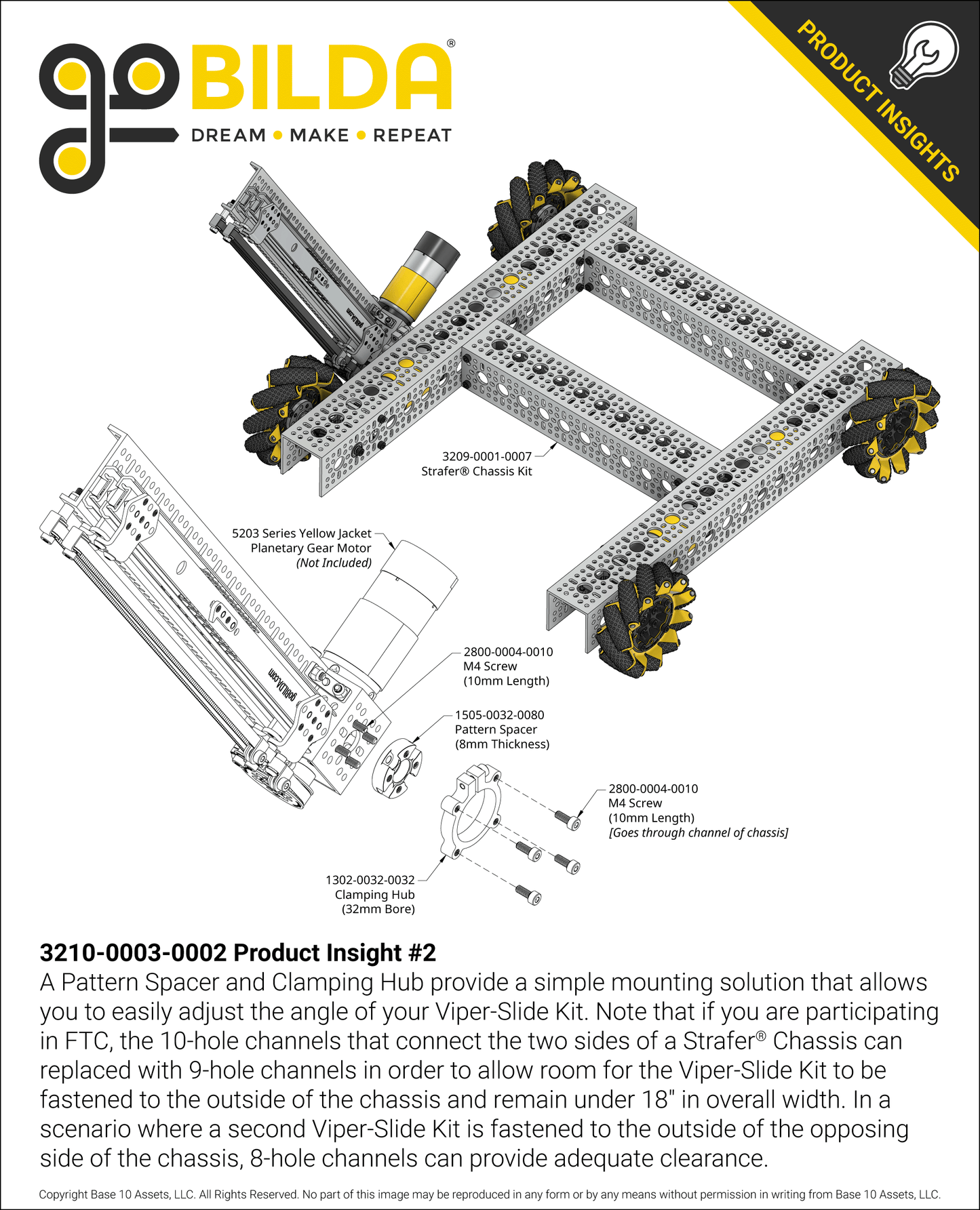 2 Stage Viper-Slide Kit (Belt-Driven, 336mm Slides)