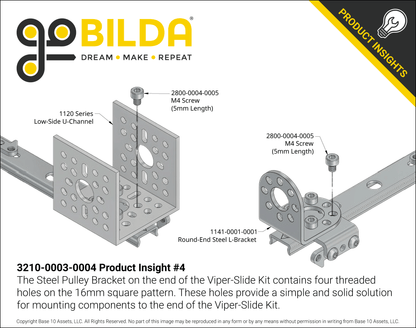 4 Stage Viper-Slide Kit (Belt-Driven, 336mm Slides)