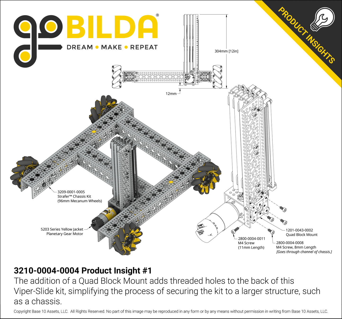 4 Stage Viper-Slide Kit (Belt-Driven, 240mm Slides)