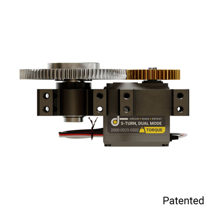 Stingray-2 Servo Gearbox (0.34 sec/60°, 30RPM, 700 oz-in Torque, 900° Rotation)