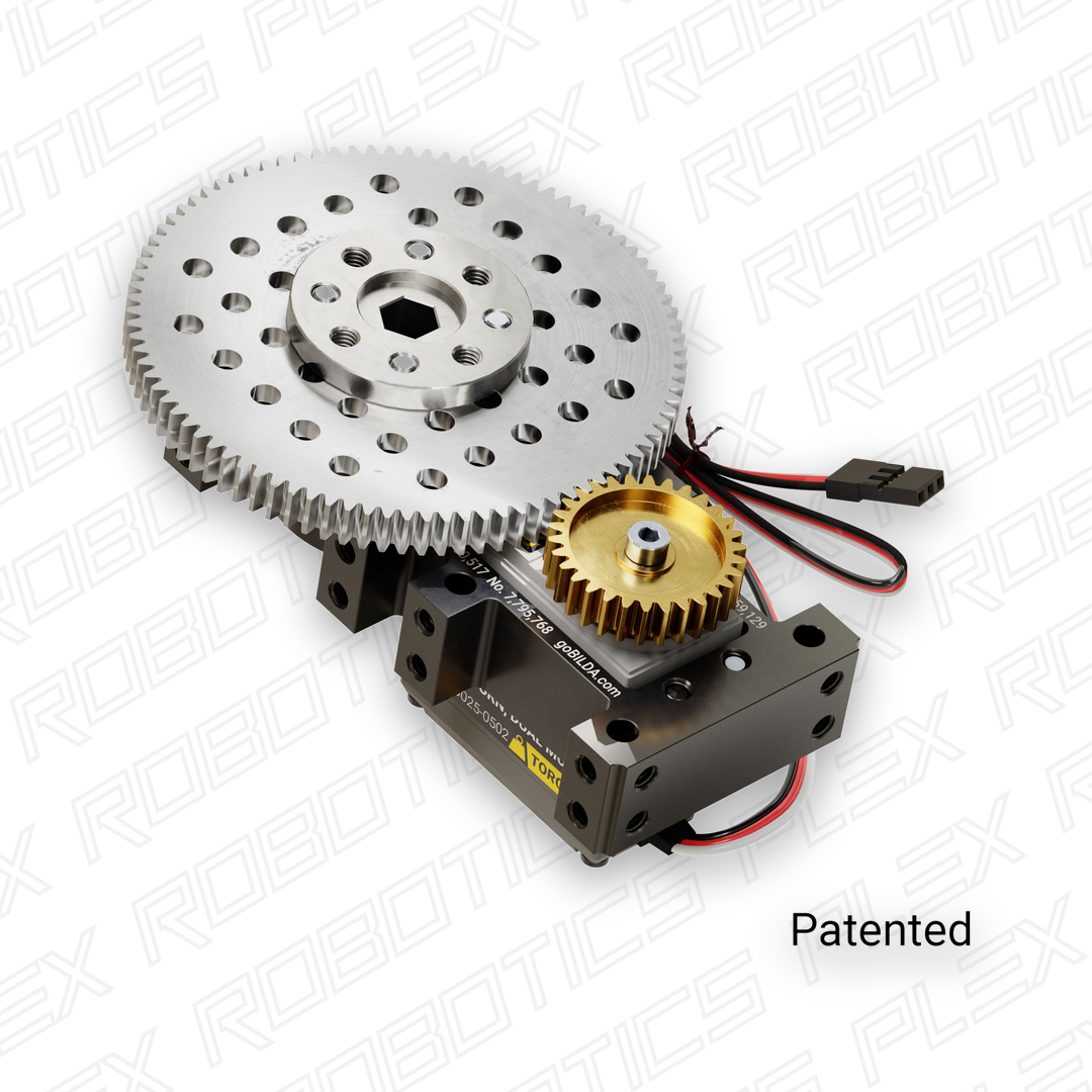Stingray-3 Servo Gearbox (0.51 sec/60°, 20RPM, 1050 oz-in Torque, 600° Rotation)