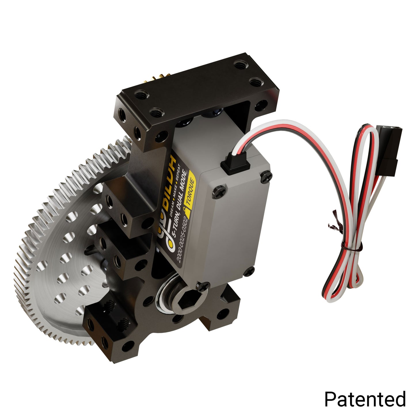 Stingray-4 Servo Gearbox (0.68 sec/60°, 15 RPM, 1400 oz-in Torque, 450° Rotation)